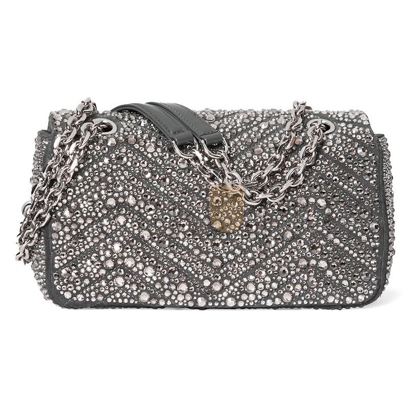 Gvc*1 gg marmont crystals small shoulder bag 837280 (22*12.5*6cm)